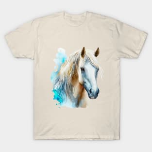 Horse Head Art, Watercolor Painting T-Shirt